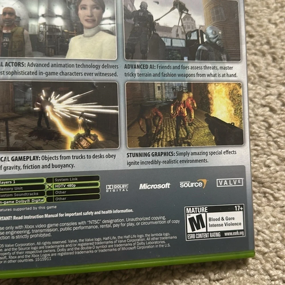 Half - Life 2 Video Game for XBOX